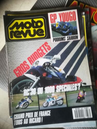 Moto Revue 2857 De 1988 Honda Rc30,Yamaha Fzr1000,Suzuki Gsxr1100,Godier Genoud Zrx1000,Zundapp Ks750,Aprilia 600 Tuareg Wind