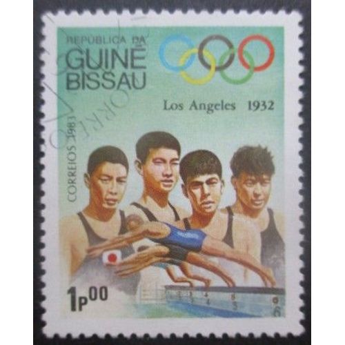 Guinee Bissau N°208 Jeux Olympiques De Los Angeles 1984 Oblitéré