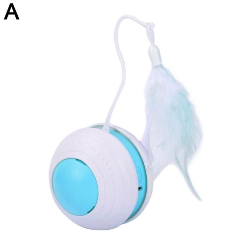 Elin Cat Teaser Jouets Pour Animaux De Compagnie, Son D'oiseau, Bâtons Pour Chats, Led, Boule Roulante Automatique, Interactif, Jouets Mobiles Pour Chats, 2 En 1