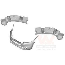 Support, Pare-Chocs Peugeot 208 De 03/2012 À Aujourd'hui