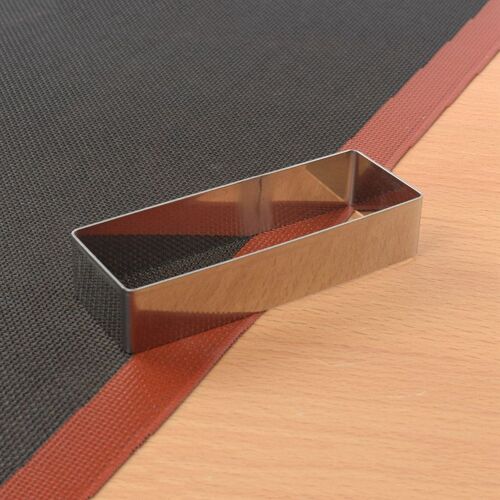 Moules À Mousse Rectangulaires En Acier Inoxydable, Outils De Fabrication De Gâteaux, Fournitures De Pâtisserie Française, Bricolage