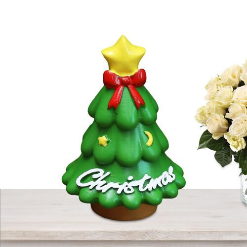 Mini sapin de noël en résine, petit arbre de noël artistique pour décoration de Table ou de bureau, vacances
