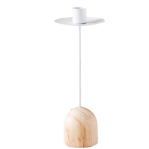 Bougeoir à tête unique en fer artisanal, chandelier, décoration de Table de mariage romantique, Base circulaire intégrée et soudée en beauté