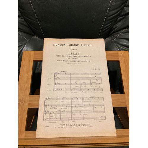 Js Bach Cantate Wir Danken Dir Gott Parties Vocales Françaises Schola Cantorum