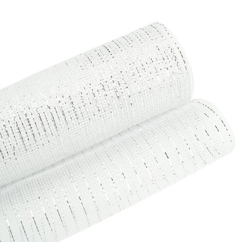 Ruban Décoratif En Maille De Polyester, 26cm, 29,52 Pieds Par Rouleau, Couronnes De Ruban En Maille, Décorations D'arbre De Noël, Artisanat Diy