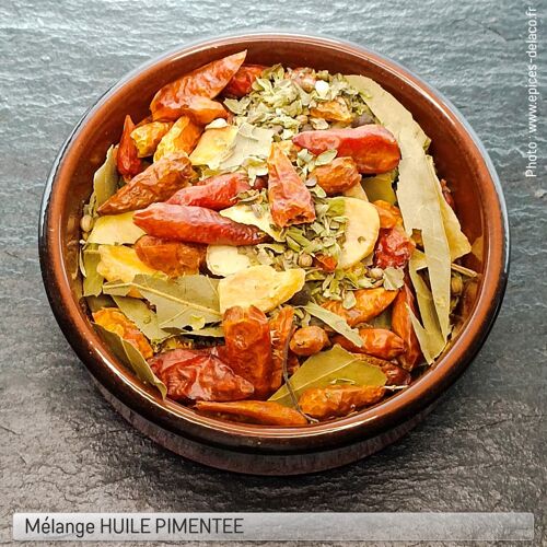 Huile Piquante - Mélanges D'Épices, Herbes, Aromates - 5 Doses De 25g - S