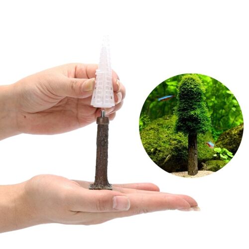 Support De Plantes En Mousse D'aquarium Pour Bricolage, Mini Arbres Vivants En Croissance, Réservoirs De Crevettes, Décoration D'accessoires D'aquarium
