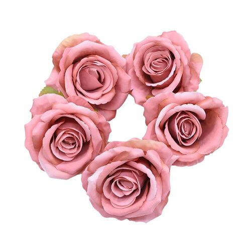 Têtes De Fleurs Artificielles Injrose Pour Mariage, Décoration De Fête À La Maison, Fausses Fleurs, Couronne Bricolage, Artisanat De Scrapbooking, 10cm, 5/10 Pièces