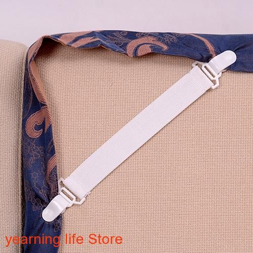 Attaches Élastiques Pour Drap De Lit Et Couverture De Matelas, Pinces Pour La Maison, Sangles De Support À Clip, Ceinture Coordonnante, 4 Pièces