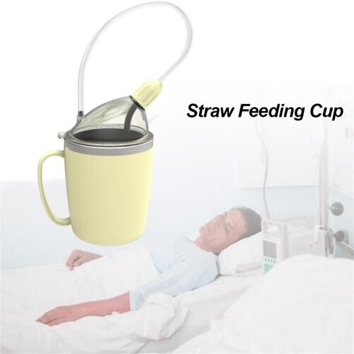 Tasse D'alimentation Avec Paille Pour Eau Liquide 350ml, Multi-Usage, Bouteille D'isolation Pour Personnes Âgées, Gobelet Anti-Déversement, Maternité, Enfant