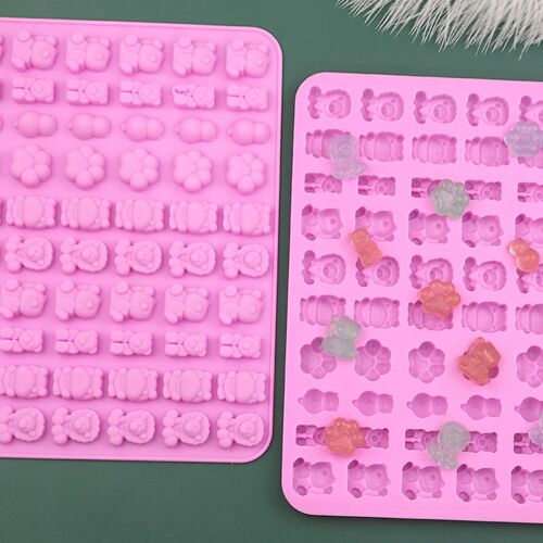 Moules À Sucettes Rondes En Silicone À Fleurs Mignonnes, Moules À Gelée Et À Bonbons, Moule À Gâteau De Formes Variées, Décoration De Gâteau, Ustensiles De Cuisson En Silicone