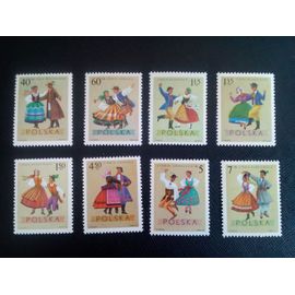 Timbre Pologne Yt 1801 A 1808 Séries: Costumes Régionaux 1969 ( 020306 )