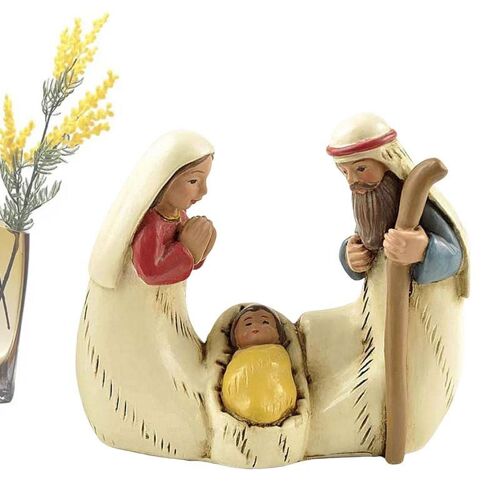 Statue debout religieuse de la nativité de noël, Figurine décorative en résine pour maison et jardin