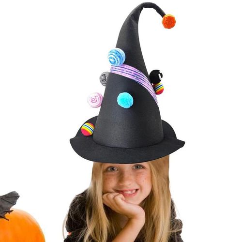 Chapeau De Sorcière Pour Les Femmes Chapeaux De Sorcière Avec Étoile Costumes D'halloween Assistant Casquettes Fête D'halloween Faveur Costume Pour Femmes Filles Dames