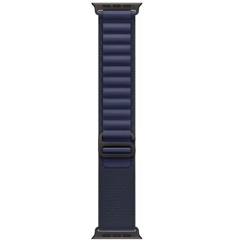 Apple - Boucle Pour Montre Intelligente - 49 Mm, Finition En Titane Noir - Taille Large - Marine