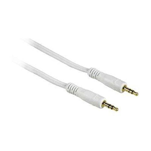 Hama - Câble audio - mini-phone stereo 3.5 mm mâle pour mini-phone stereo 3.5 mm mâle - 2 m - blanc