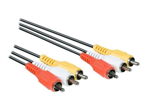 Philips SWV2966W - Câble vidéo/audio - vidéo / audio composite - RCA mâle pour RCA mâle - blindé