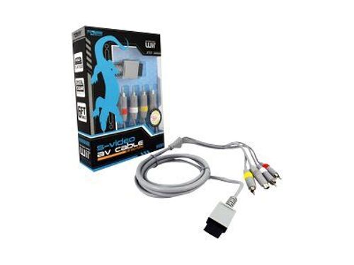 KMD - Câble vidéo/audio - vidéo composante/audio - connecteur de sorties AV multiples Nintendo Wii mâle pour 4 broches mini-din, RCA mâle - 1.8 m - pour Nintendo Wii, Nintendo Wii 101