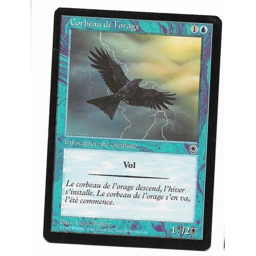 Carte Magic Corbeau De L'orage 1997 Bords Noirs