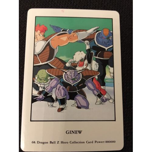 Carte Dragon Ball Z Dbz 68 Hero Collection Card Number 68 Ginew Card Power 880000