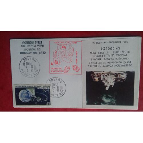 Vend Superbe Enveloppe Observation Comète De Halley 800 Ex
