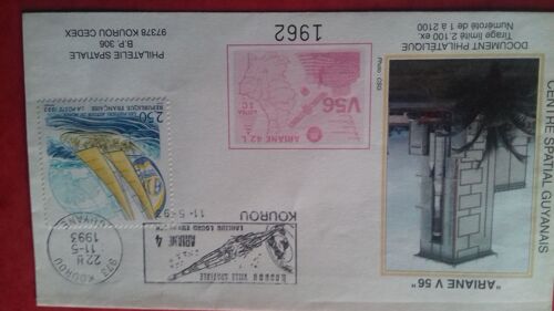 Vend Superbe Enveloppe Ariane 4 V56(2100 Ex)