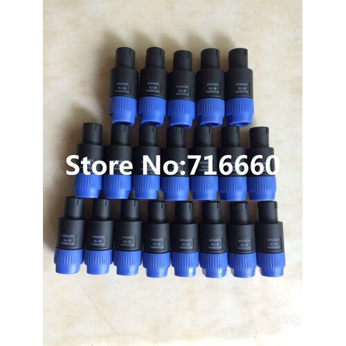 20 pcs/lot speakon de haute qualité, prises Speakon 4 broches, prise haut-parleur audio à prise 4 pôles pour offre spéciale