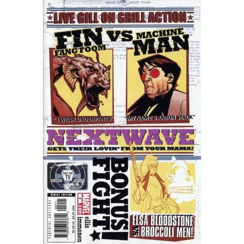 Nextwave # 2 ( V.O. 2006 Marvel ) ** Machine Man Vs. Fin Fang Foom, Elsa Bloostone... ** Collector Warren Ellis / S. Immonen
