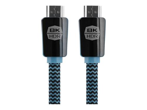 T'nB - Câble HDMI - HDMI mâle pour HDMI mâle - 2 m - noir, bleu - support 4K 120 Hz, support pour 8K60Hz, support vidéo 3D
