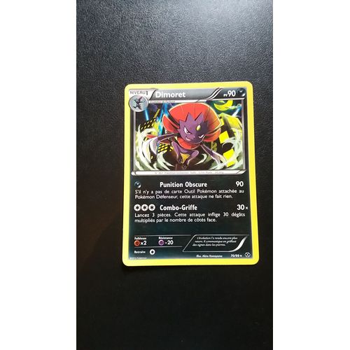 Pokémon - 70/99 - Noir & Blanc - Destinées Futures - Dimoret - Rare