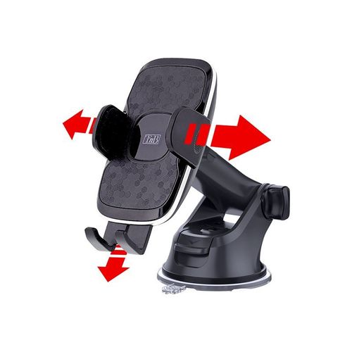 T'nb - Support Pour Voiture Pour Téléphone Portable - 3 In 1 Carbon - Jusqu'à 7