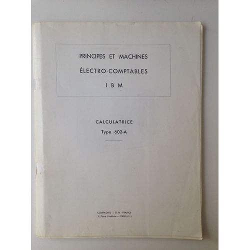 Calculatrice Type 602-A