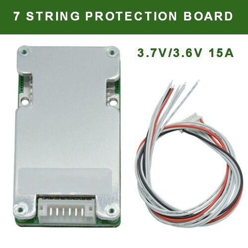 Carte De Protection Bms 7s 24v 15a, Haute Qualité, Économie Énergie, Avec Balance Pour Batteries Li-Ion 18650