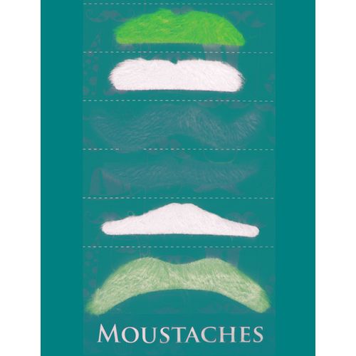 Lot 6 Moustaches Adhésives Adulte - 153550 - Taille Unique - Port 0¿