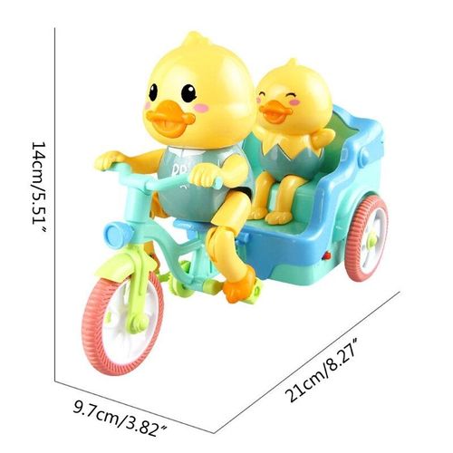 Canard En Plastique Drôle, Nouveauté, Mini Musique Électrique, Équitation, Fournitures Créatives, Soulage L'Ennui Des Enfants