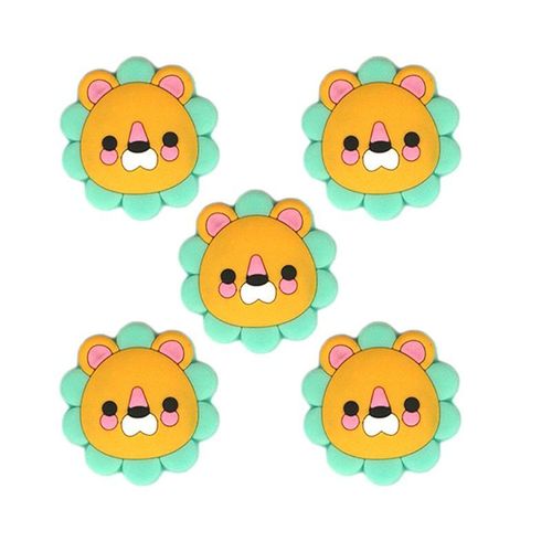 Jouet De Dentition En Silicone, 5 Pièces, Perles, Mini Lion De Qualité Alimentaire, Jouet D'Allaitement, À Mâcher, Cadeau De Fête Pour Bébé