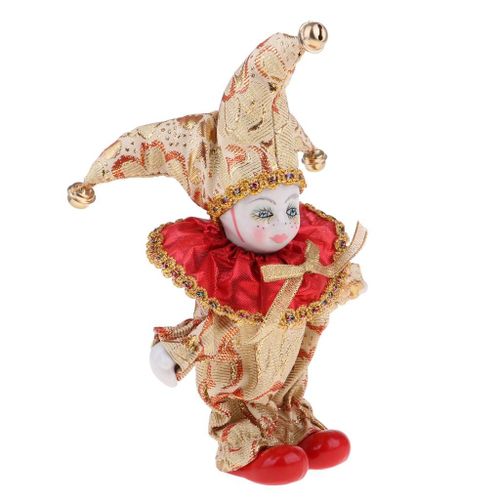 Poupée Triangle En Porcelaine Pour Enfants, 6 Pouces, Modèle D'Angle Adorable, Poupée Harlequois, Idéal Pour Cadeau De Saint Valentin, Modèle Clown À Collectionner