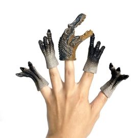 Marionnette À Doigts Avec Capuche De Dinosaure Pour Enfants, Jouets D'Halloween, Amusants, Jouer Sur Le Lit, Cadeaux De Noël