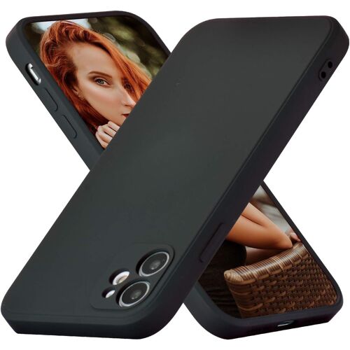 Coque Silicone Avec Iphone 11 6.1 Inch, Antichoc Extreme Mat Toucher Doux Confortable Antirayures Dos Rigide Coque Guardian(Niveau Militaire Protection) - Noir