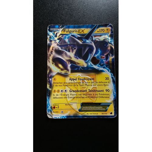 Pokémon - 38/122 - Fulguris Ex De Team Plasma - Noir & Blanc - Glaciation Plasma - Ex