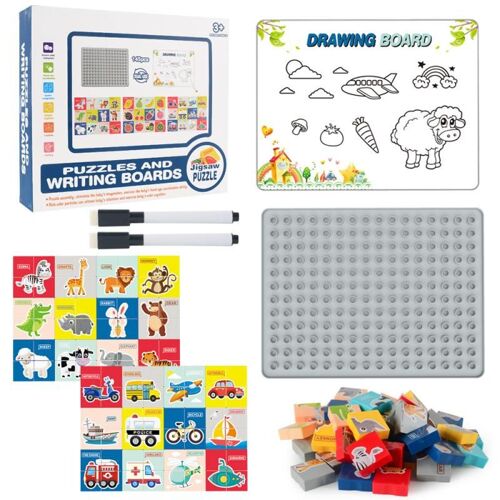 Perceuse Avec Vis De Forage, Jouets De Construction Pour Enfant Garçon, Ensemble Pour Faire Un Puzzle Créatif Et Une Mosaïque En 3d, Pose De Briques, Bricolage Électrique Éducatif,