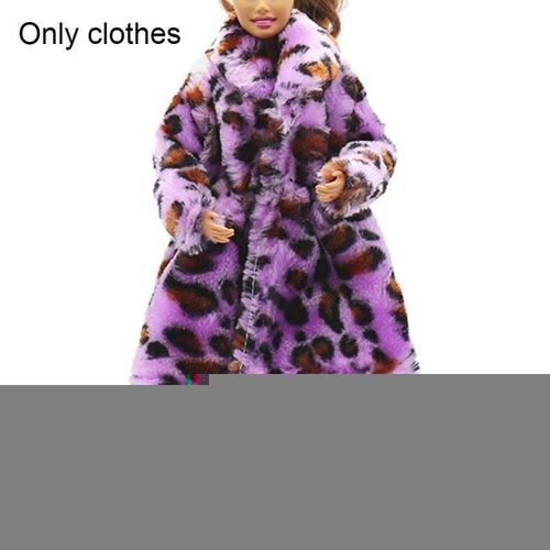 Manteau En Peluche Léopard Pour Vêtements D'Hiver, Robe, Costume De Neige, Vêtements De Qualité Supérieure, Accessoires Vêtements Faits À La Main, Jouet D D1r4