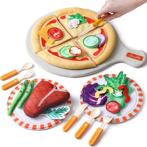 Pizza Coupée Pour Bébé, Jouet De Cuisine Pour Enfants, Maison De Jeu, Simulation De Pizza Coupée, Cadeaux Pour Garçons Et Filles
