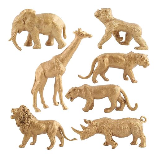 6 Figurines Animaux De La Forêt En Plastique - Cerf, Décoration Pour Gâteau Ou Jouet éducatif
