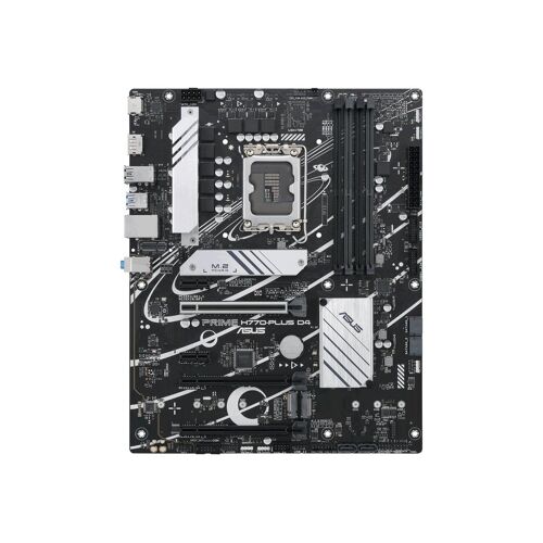 ASUS PRIME H770-PLUS D4 - Carte-mère - ATX - Socket LGA1700 - H770 Chipset - USB4, USB-C 3.2 Gen2, USB 3.2 Gen 2, USB 3.2 Gen 1 - 2.5 Gigabit LAN - carte graphique embarquée (unité centrale requise) - audio HD (8 canaux)