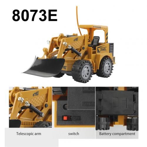 Jouet Pelleteuse Télécommandée Sans Fil, Véhicule Pour Enfants, Cadeau D'Anniversaire, 5 Canaux, 1/24