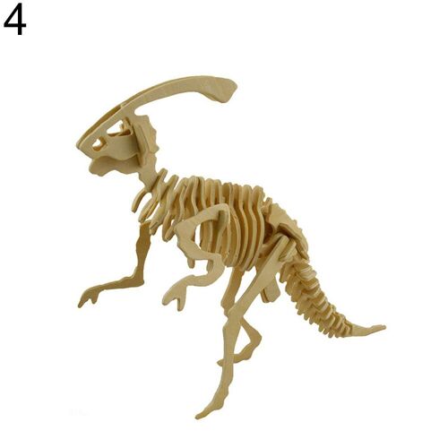 Puzzle De Squelette De Dinosaure En 3d, Jouet Éducatif En Bois Pour Enfants