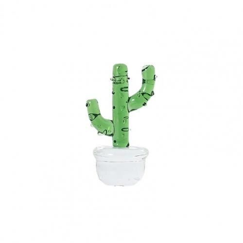 Figurine De Cactus Miniature Bonsaï En Verre, Ornement De Table, Bon Artisanat, Décoration De Maison