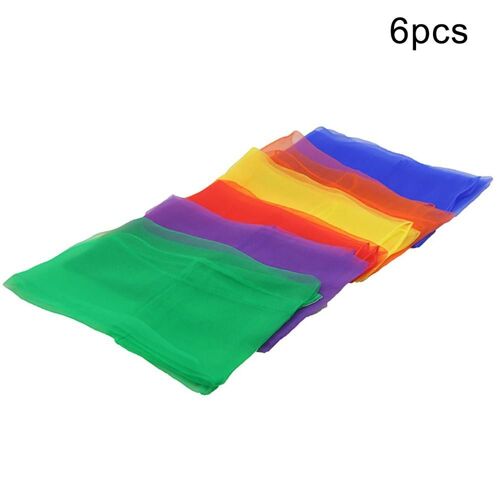 Écharpes De Gymnastique Pour Enfants, 6 Couleurs, Jouets De Jeu De Plein Air/Enfants Parent-Enfant, Jouets Éducatifs Interactifs