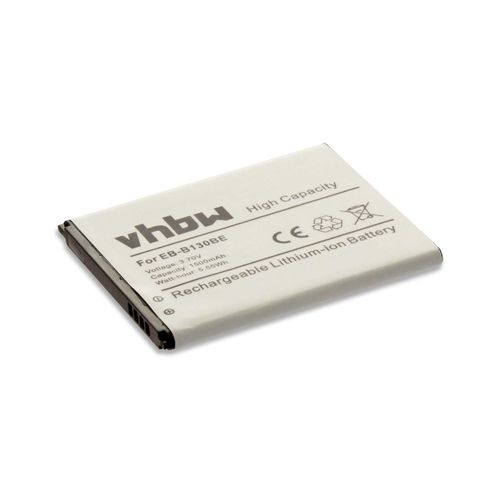 Batterie Vhbw 1500mah Pour Smartphone Samsung Galaxy S, V, Sm-G310, Sm-G310a, Sm-G313, Sm-G313h. Remplace: B130 Eb-B130be